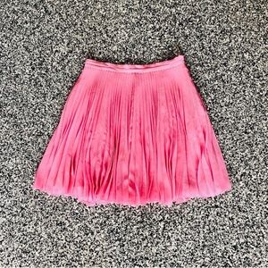 Aritzia Wilfred ✦ Bright Pink Pleated Skirt (XS)